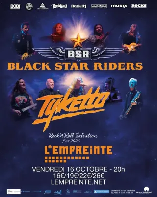 Poster for Black Star Riders + Tyketto