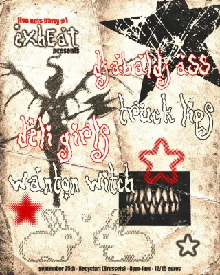 Poster for Deli Girls + Djabaldjass + Truck Lips + Wanton Witch