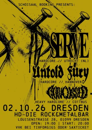 Poster for Serve + Concussed + Untold Fury